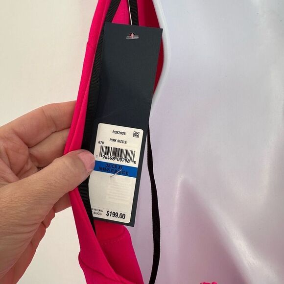 NWT RACHEL Rachel Roy One Shoulder Dress Pink Sizzle XL Elegant Party Cocktail - Picture 7 of 12